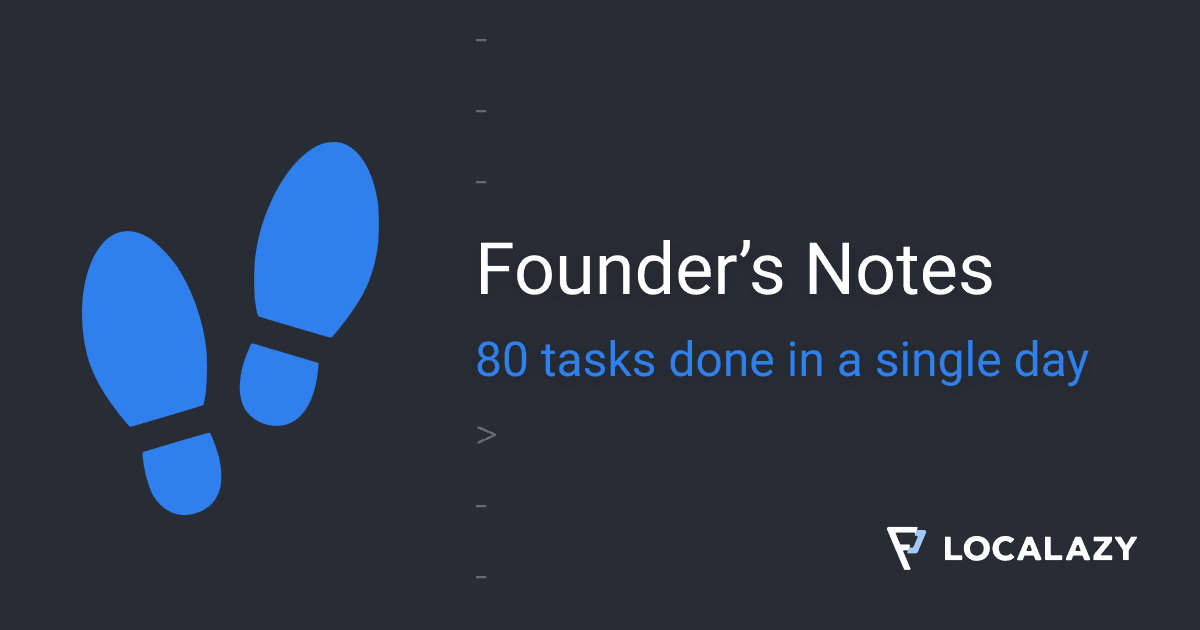 80 tasks done in a single day!