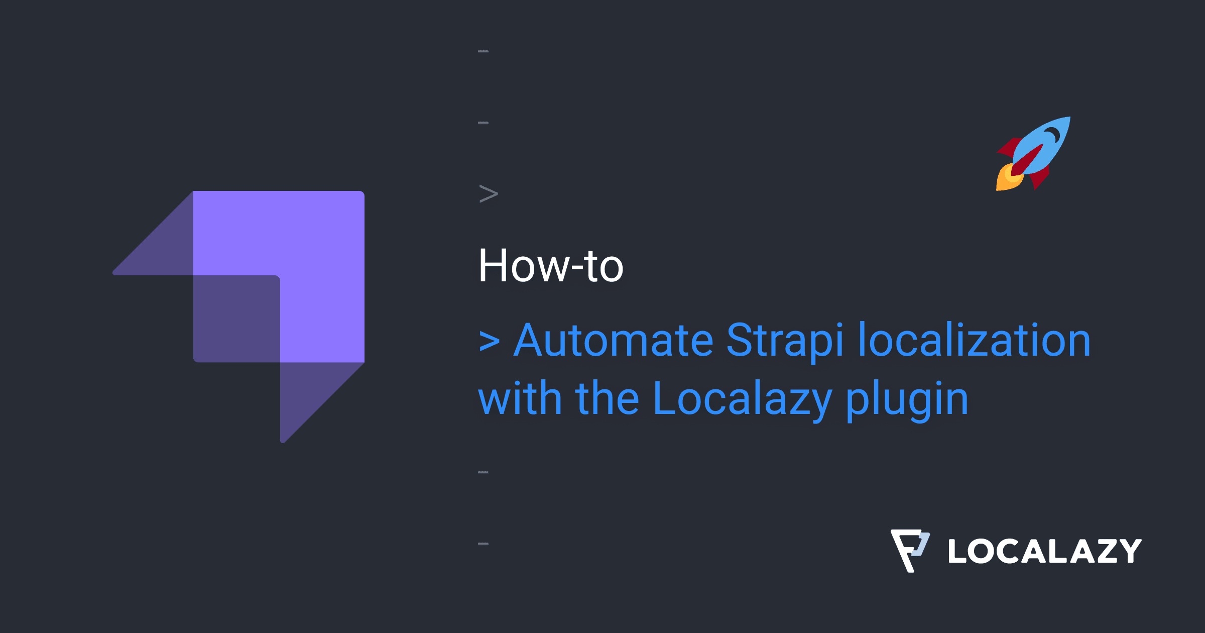 Introducing the Strapi localization plugin by Localazy
